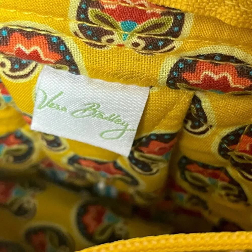 Vintage Vera Bradley Crossbody Bag Cassidy Provencal Yellow Floral Purse Quilted